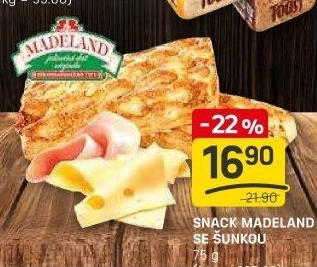 Snack Madeland se šunkou La Lorraine