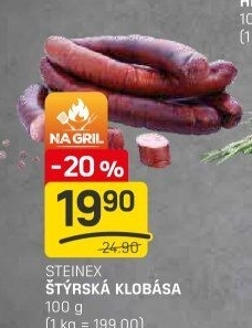 Štýrská klobása Steinex