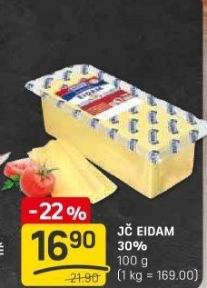 Sýr Eidam Jihočeský 30% Madeta