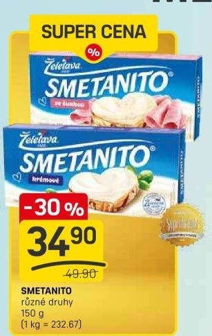 Sýr tavený Smetanito Želetava