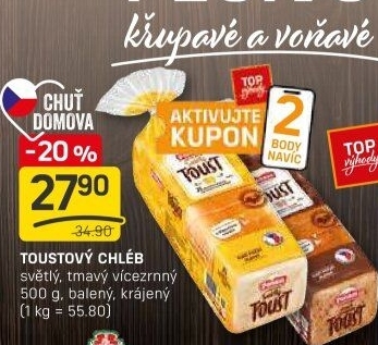 Toustový chléb Penam