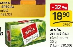 Zelený čaj Jemča