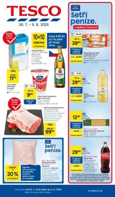 akční leták Tesco 30.7.2025-5.8.2025