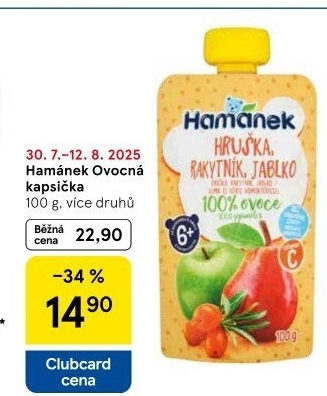 Kapsička ovocná Hamánek