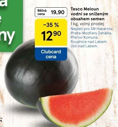 Meloun vodní Tesco