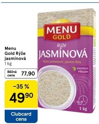 Rýže jasmínová Menu Gold