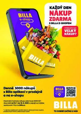 akční leták BILLA 30.7.2025-5.8.2025