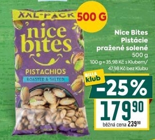 Pistácie pražené Nice Bites
