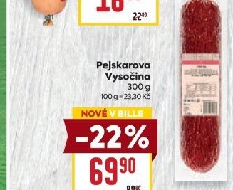 Salám Vysočina Pejskar