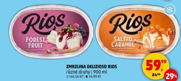 Zmrzlina ve vaničce Delizioso Rios