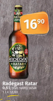 Pivo světlý ležák Ratar Radegast