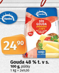 Sýr Gouda 48% Ranko
