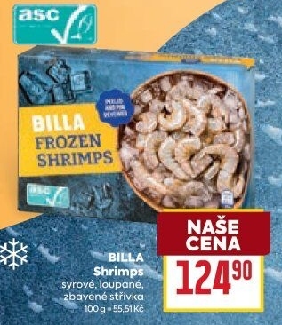 Krevety mražené Billa