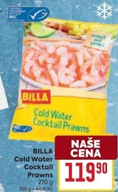 Krevety mražené Cocktail Prawns Billa