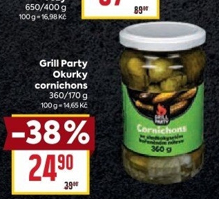 Okurky Cornichons Grill Party