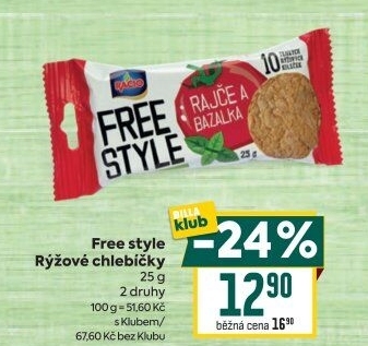 Rýžové chlebíčky Free Style Racio