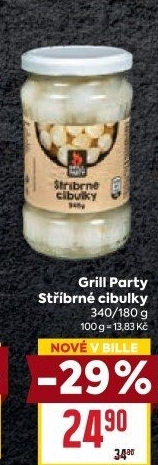 Stříbrné cibulky Grill Party