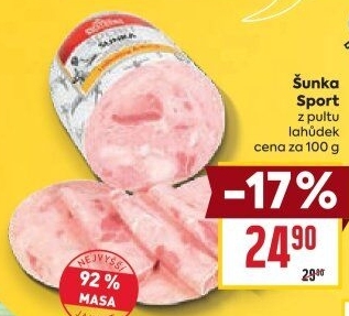 Šunka Sport nejvyšší jakosti Váhala