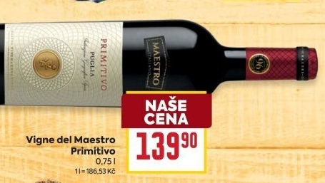 Víno Primitivo Vigne del Maestro