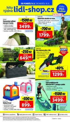 akční leták Lidl 7.8.2025-10.8.2025