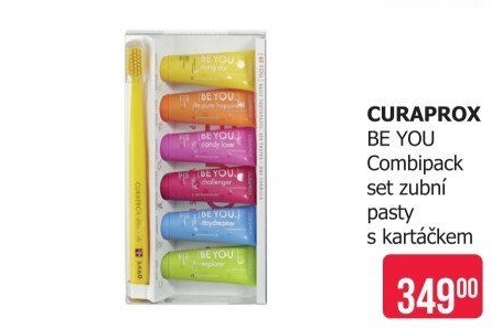 Sada kartáček na zuby + mini pasty na zuby Curaprox