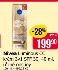CC krém Cellular Luminous Nivea