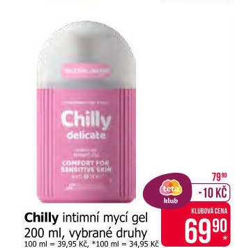 Intimní gel Intima Chilly
