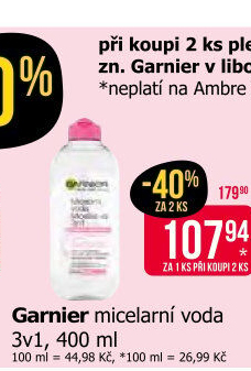 Micelární voda Garnier