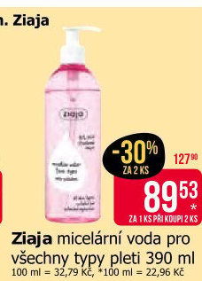Micelární voda Ziaja