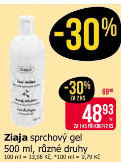 Sprchový gel Ziaja
