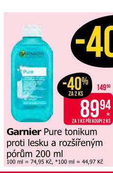 Tonikum pleťové čisticí Pure Garnier