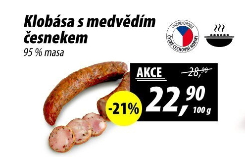 Klobása s medvědím česnekem