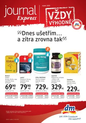 akční leták dm drogerie 1.8.2025-31.8.2025