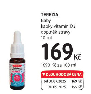 Kapky Vitamin pro děti D3 Baby Terezia