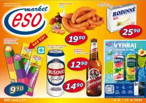 akční leták ESO MARKET 6.8.2025-17.8.2025