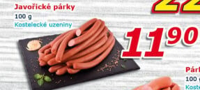 Párky javořické Kostelecké uzeniny
