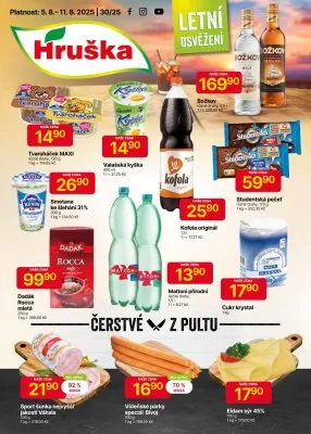 akční leták Hruška 5.8.2025-11.8.2025