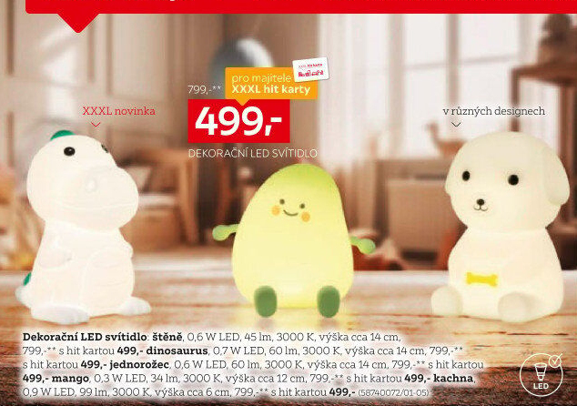 DEKORAČNÍ LED SVÍTIDLO