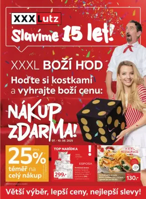 akční leták XXXLutz 4.8.2025-17.8.2025