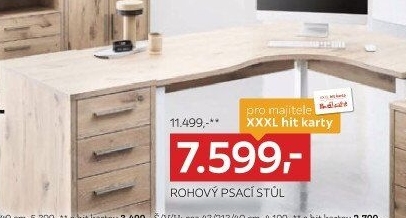 ROHOVÝ PSACÍ STŮL