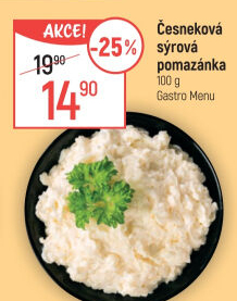 Česneková pomazánka se sýrem