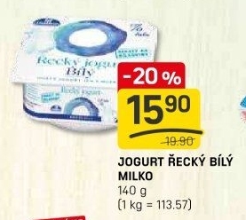 Bílý jogurt řecký 0% Milko