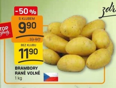 Brambory konzumní rané