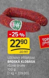 Brdská klobása Maso Příbram