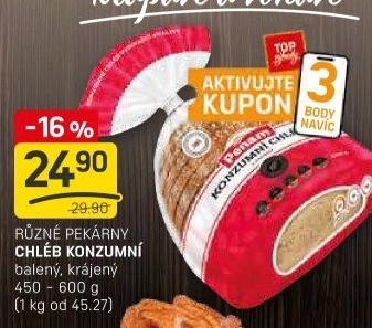 Chléb konzumní Penam