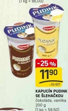 Dezert pudink Kapucín