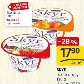 Dezert zakysaný bílý Skyr Bohušovická mlékárna