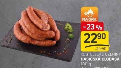 Hasičská klobása Kostelecké uzeniny