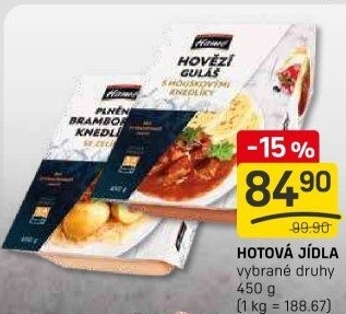 Hotová jídla Hamé