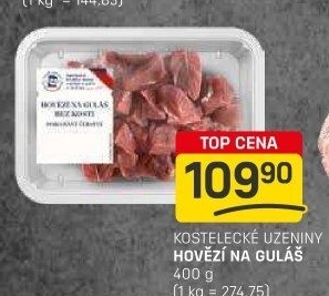 Hovězí maso na guláš Kostelecké uzeniny